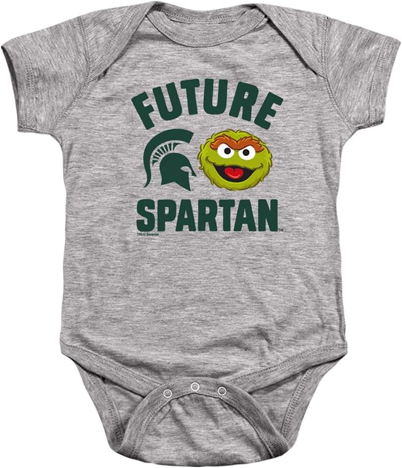 Sesame Street Collegiate Official Future College Student Unisex Infant Snap Suit for Baby Collection