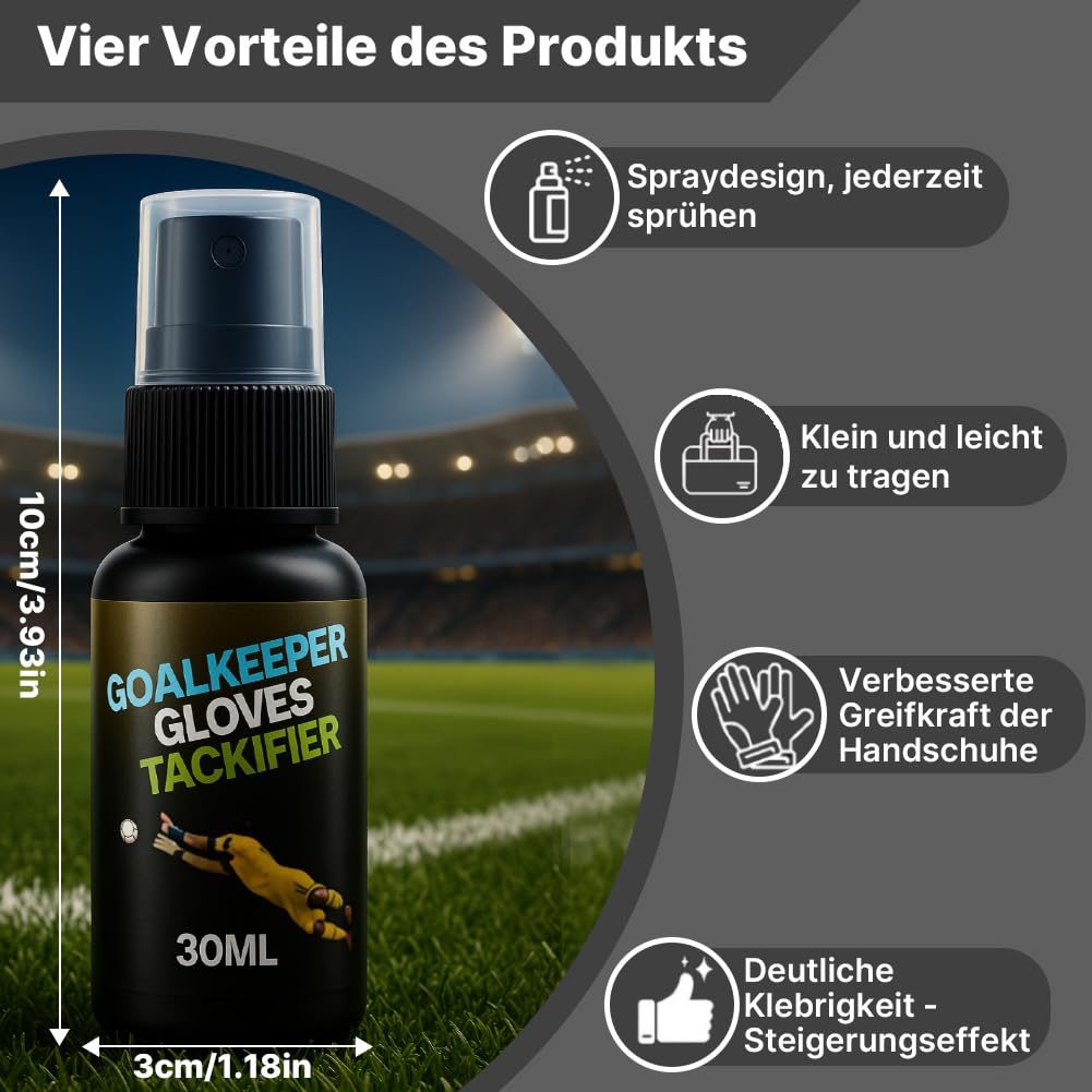 Rękawice bramkarskie Grip Spray, Goalkeeper Gloves Grip Spray do rękawiczek, spray do rękawic piłkarskich