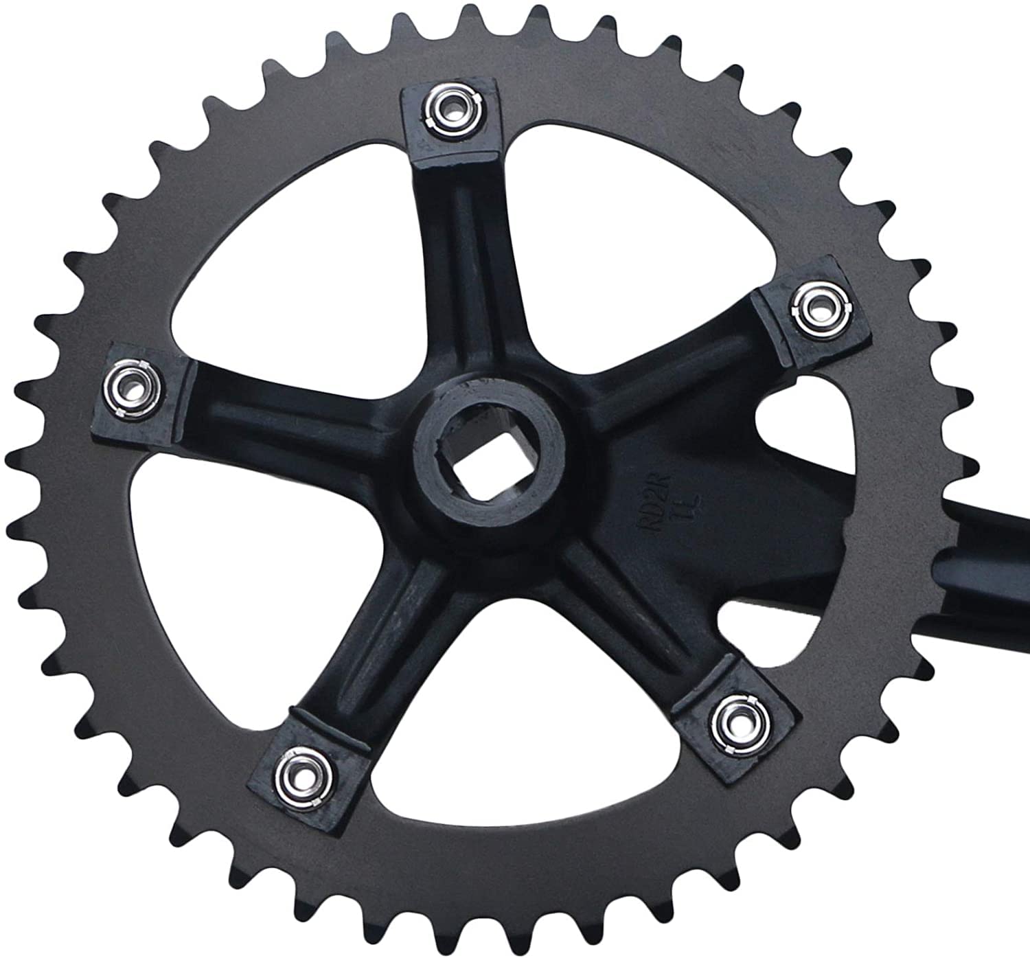 Amazon.com : GANOPPER 165mm Single Speed Bike Crankset 44T 130BCD