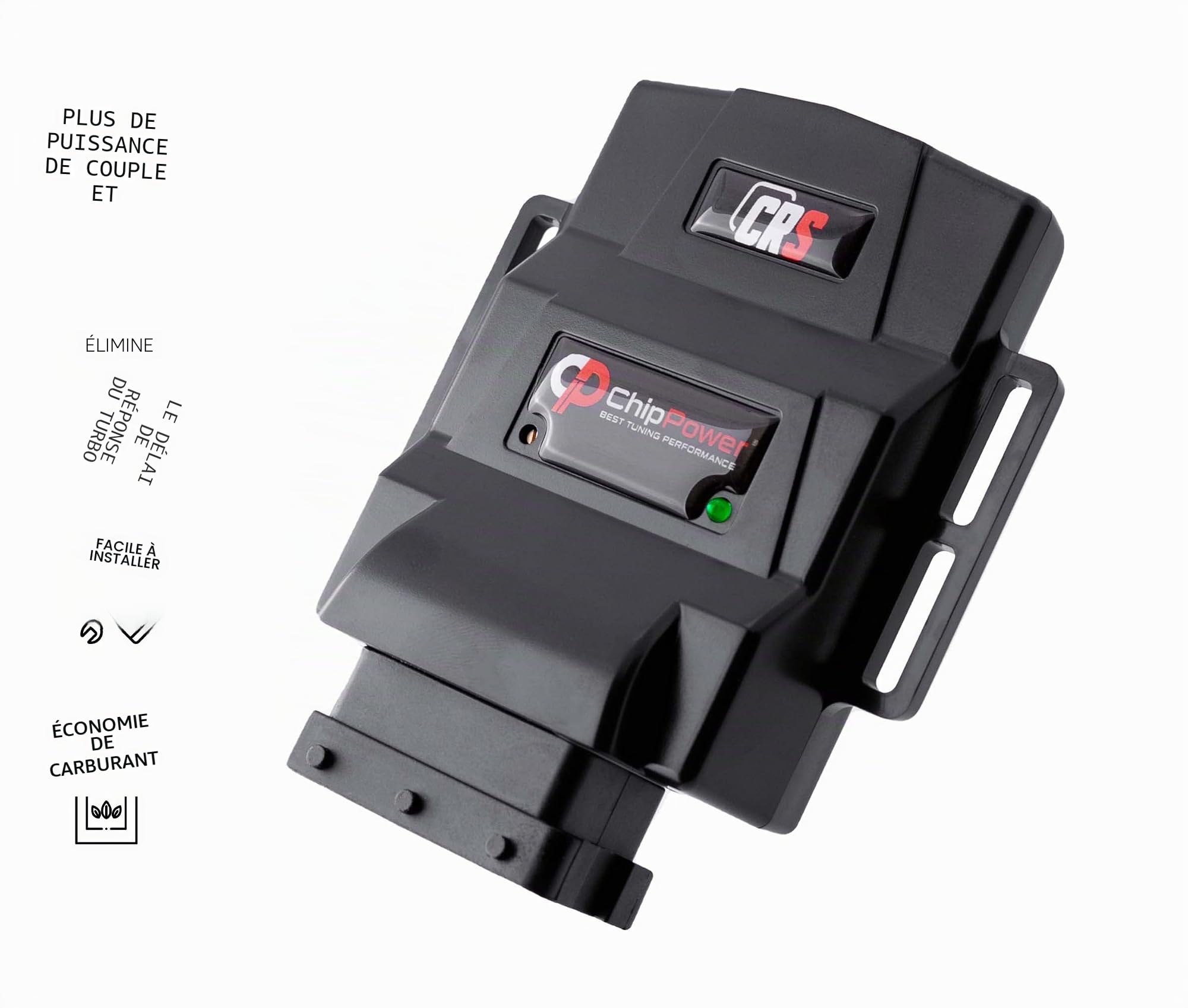 ChipPower Boitier Additionnel CRS pour la voiture Citroen C4 Mk1 I/Picasso 1.6 HDi 80 kW 109 CV 2004-2013 Chip Tuning Box de Plug&Drive Diesel plus de puissance Tuningbox