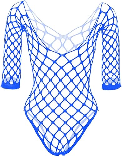 Miniatura 2 de Lencería de red para mujer, con cuello en V, mini vestido transparente, ropa de dormir de una pieza, talla única