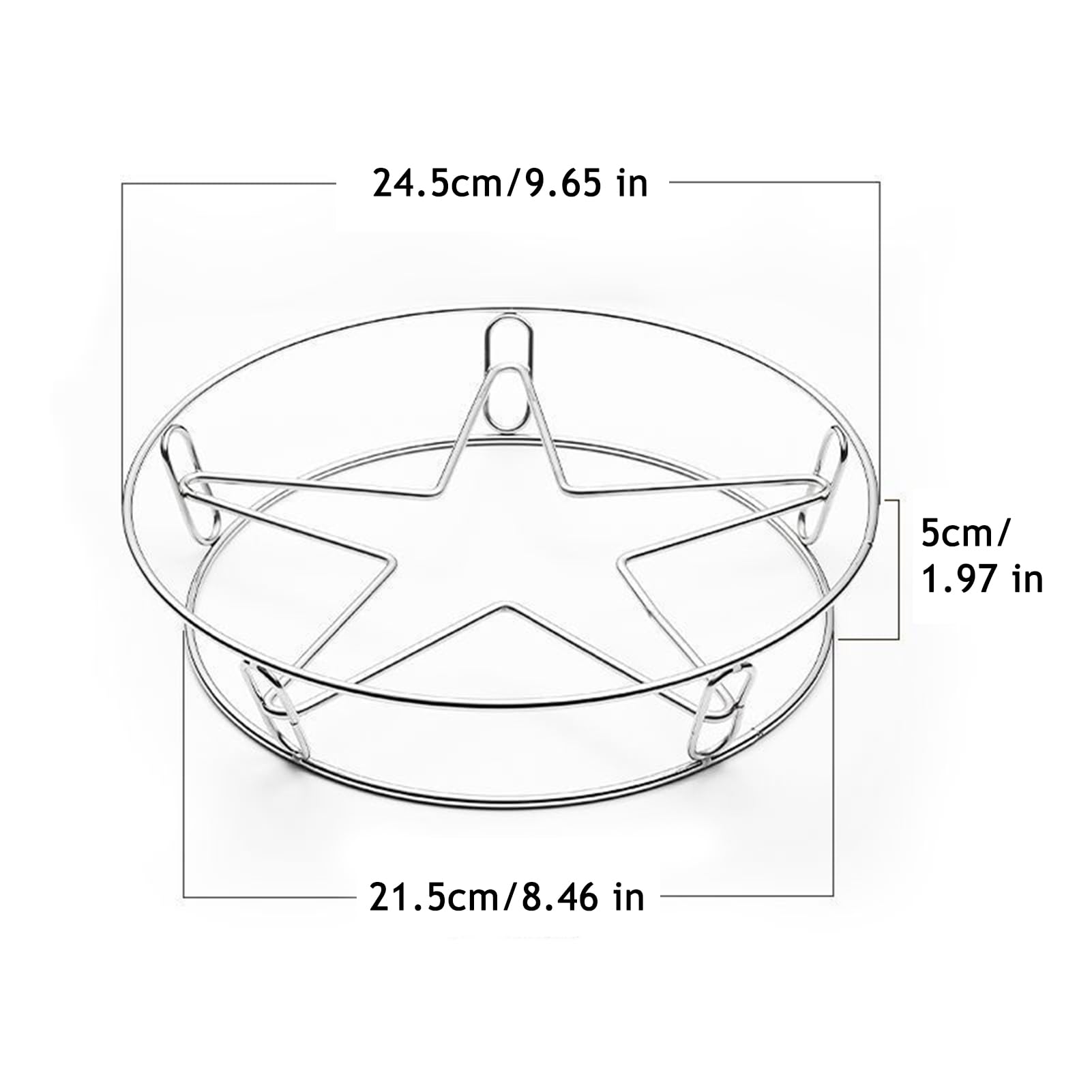 Stainless Steel Pot Trivet, Hollow Star Heat Resistant Cooling Rack