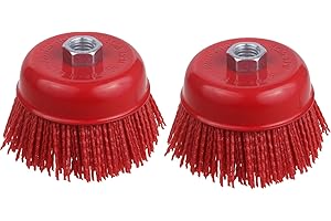 4 Inch 2 Pack Abrasive Nylon Cup Brush