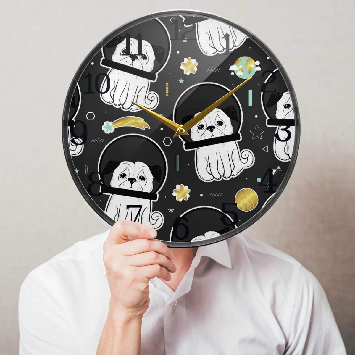 Randolph Wordsworth Wall Clock Silent Non Ticking Cute