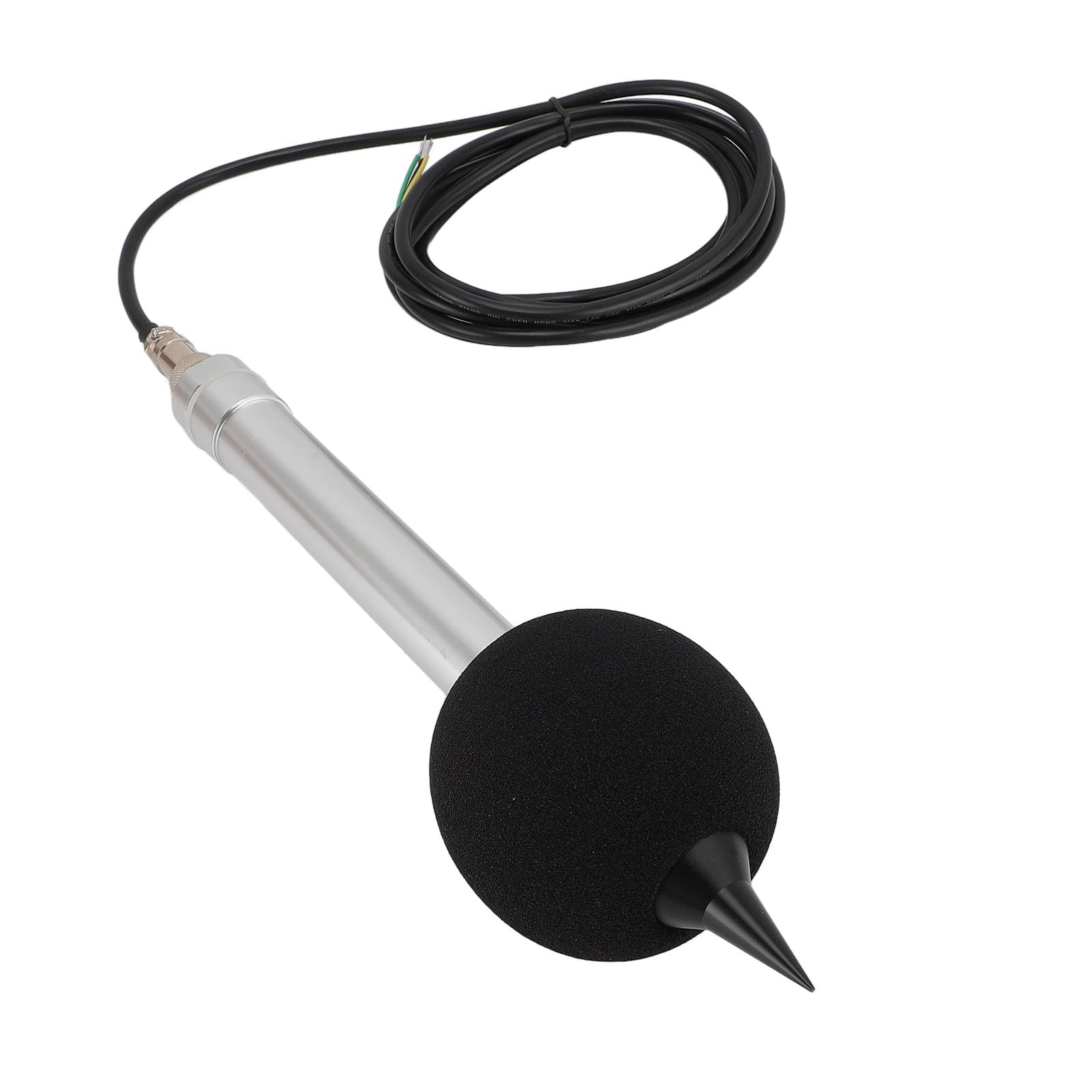 Noise Level Transducer, DC5V High Accuracy Noise Sensor Electret Microphone Aluminum Alloy with Cable for Electrical Appliances