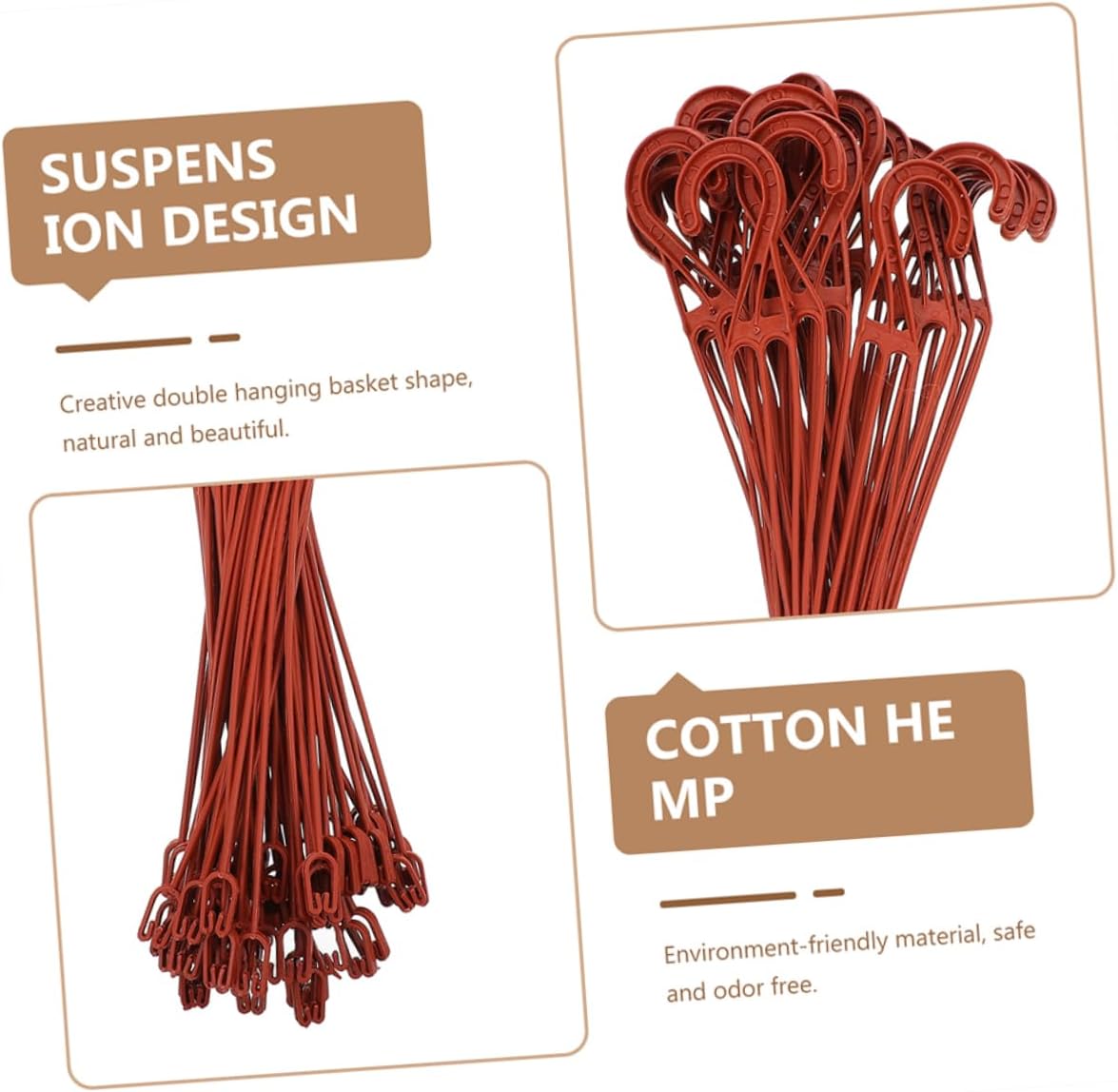 150pcs Outdoor Hanging Planters Planter Hooks Easy Install Pot Hangers for Home Office