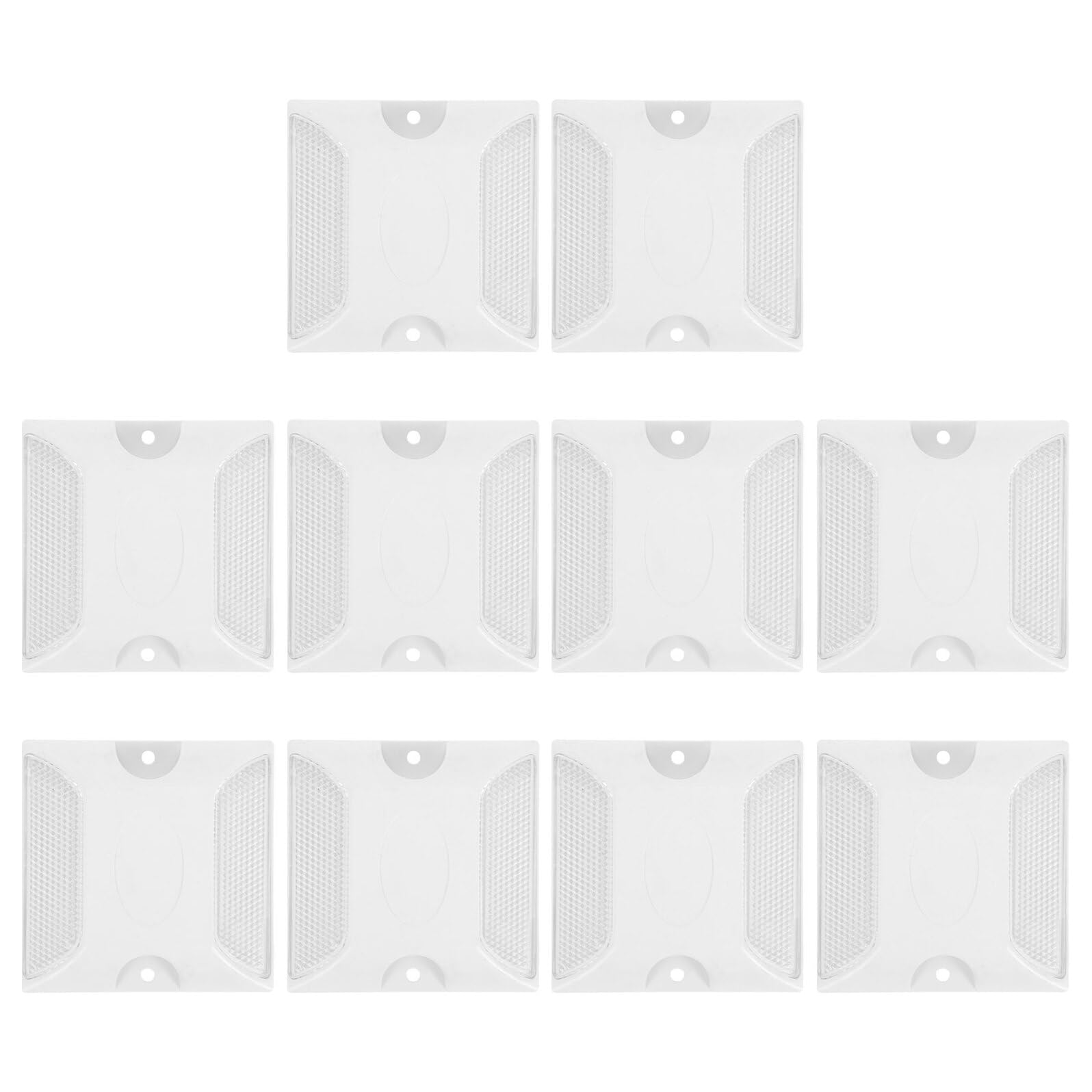 3 series Marcadores De Seguridad Para Pavimento Reflectores De Cruce De Peatones Reflectores De Tachas Para Carreteras Para Entradas De 10 piezas x 3