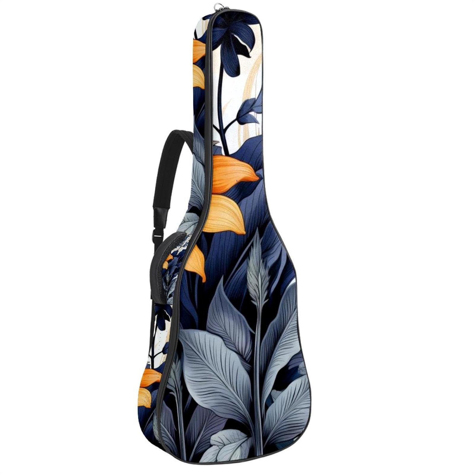 Sac pour guitare étanche à motif de fleurs avec protection renforcée - 8