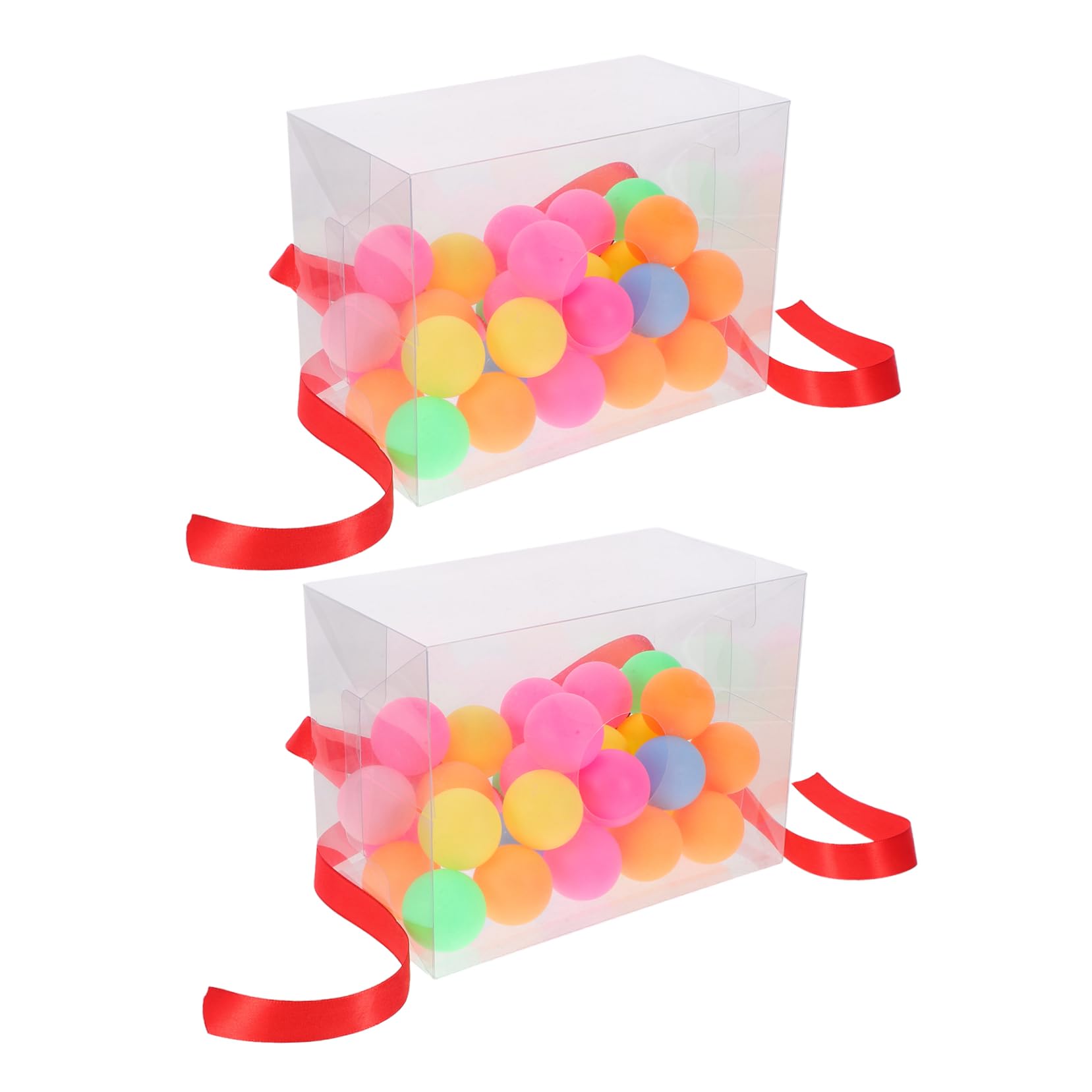 MAGICLULU Balles de Ping-Pong pour Enterrement de Vie de Jeune Fille et Portable pour Lot de 2 Jeu Amusant en Plastique de Fête Événements en Plein Air