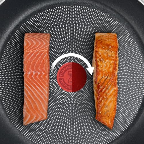Tefal Titanium Force Frying Pan 28 cm Pots and Pans, Non-Stick Coating, Thermal Signal Temperature Indicator, Improved Induction Technology, Pouring Rim, Sturdy Handle, Made in France, G3030632 - Image 5