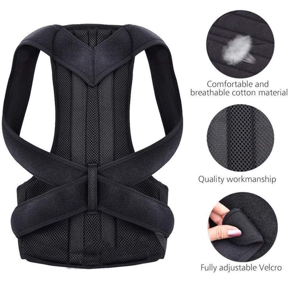 Amazon | 男性と女性のための姿勢矯正器 背中の姿勢ブレース