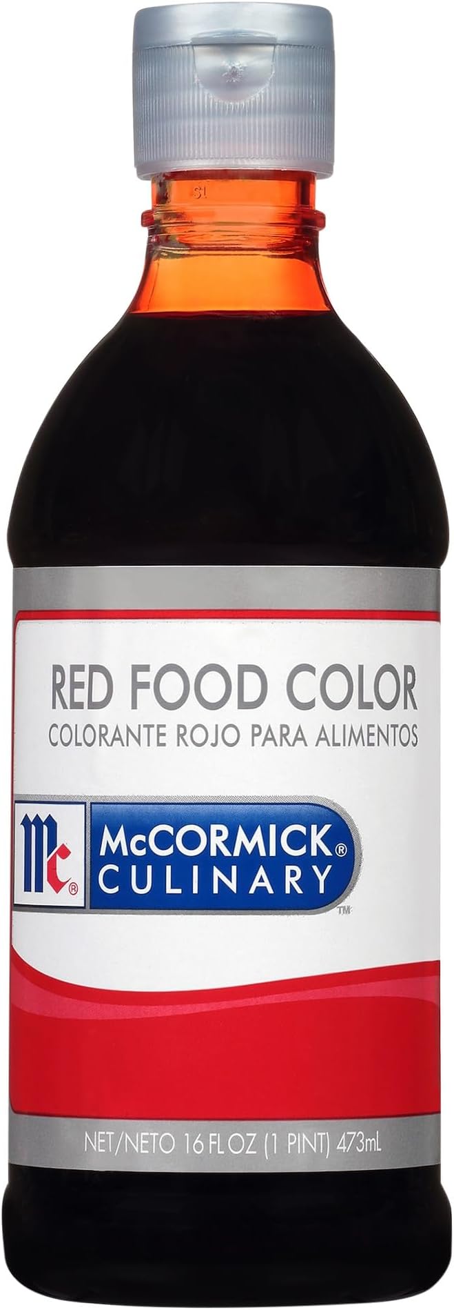 McCormick Culinary Red Food Coloring, 16 fl oz - One 16 Fluid Ounce Bottle of Red Food Coloring Liquid for Adding Rich Color to Cakes, Cookies, Icings, and More