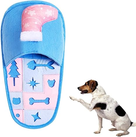 Amazon Co Jp 犬のおもちゃを嗅ぎます 退屈のための犬のスリッパのおもちゃ クリスマスギフトドッグフィーディングマット ドッグインタラクティブトイフードマットは トレーニングとストレス解消のための採餌スキルを奨励します Zhiji ペット用品