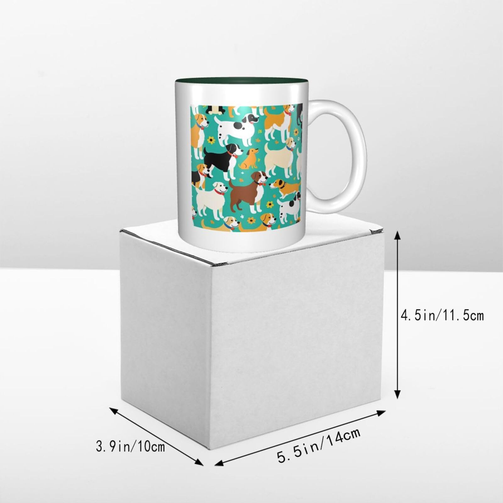 Amazon.com | AQRMNBV Dogs Cartoon pattern Print Ceramic Coffee Mug, Travel coffee  mugs with handle for Coffee & Tea Lovers, 9 Colors, 11oz: Coffee Cups & Mugs