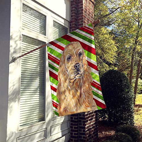 Cocker Spaniel drapeau de Noël grand format décoration extérieure de maison - 3