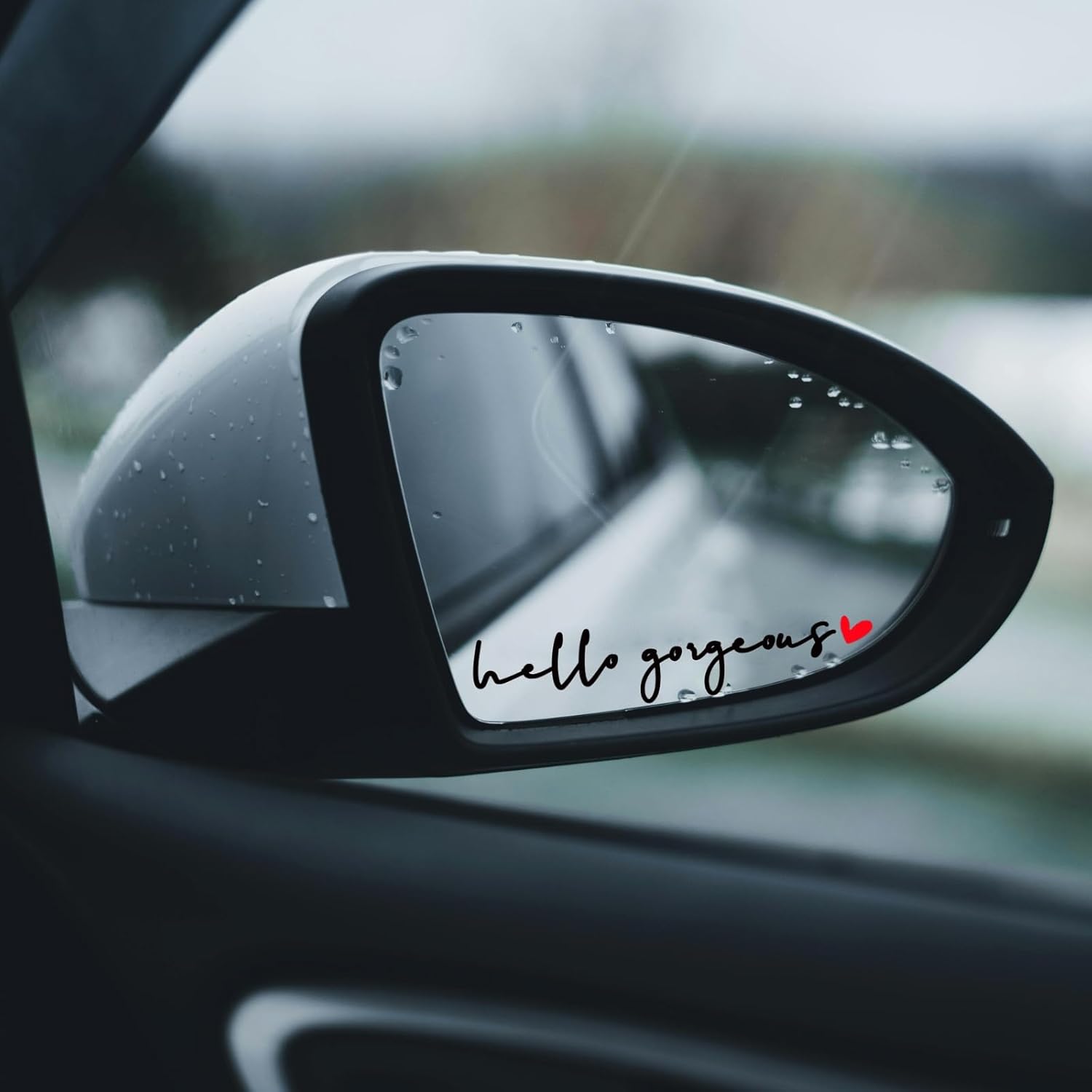 4x Hello Beautiful,4 xHello Gorgeous Rearview Mirror Decal,Car Sticker,Car Decal for Women,Car Decor,Mirror Sticker,Car Affirmation Sticker,Vanity Mirror Stickers,Car Mirror Decal,Car Window Decal - Image 2