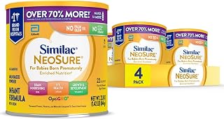 Similac NeoSure Premature Post-Discharge Baby Formula Powder, 22.8oz Can, Pack of 4 - Catch-Up Growth Support