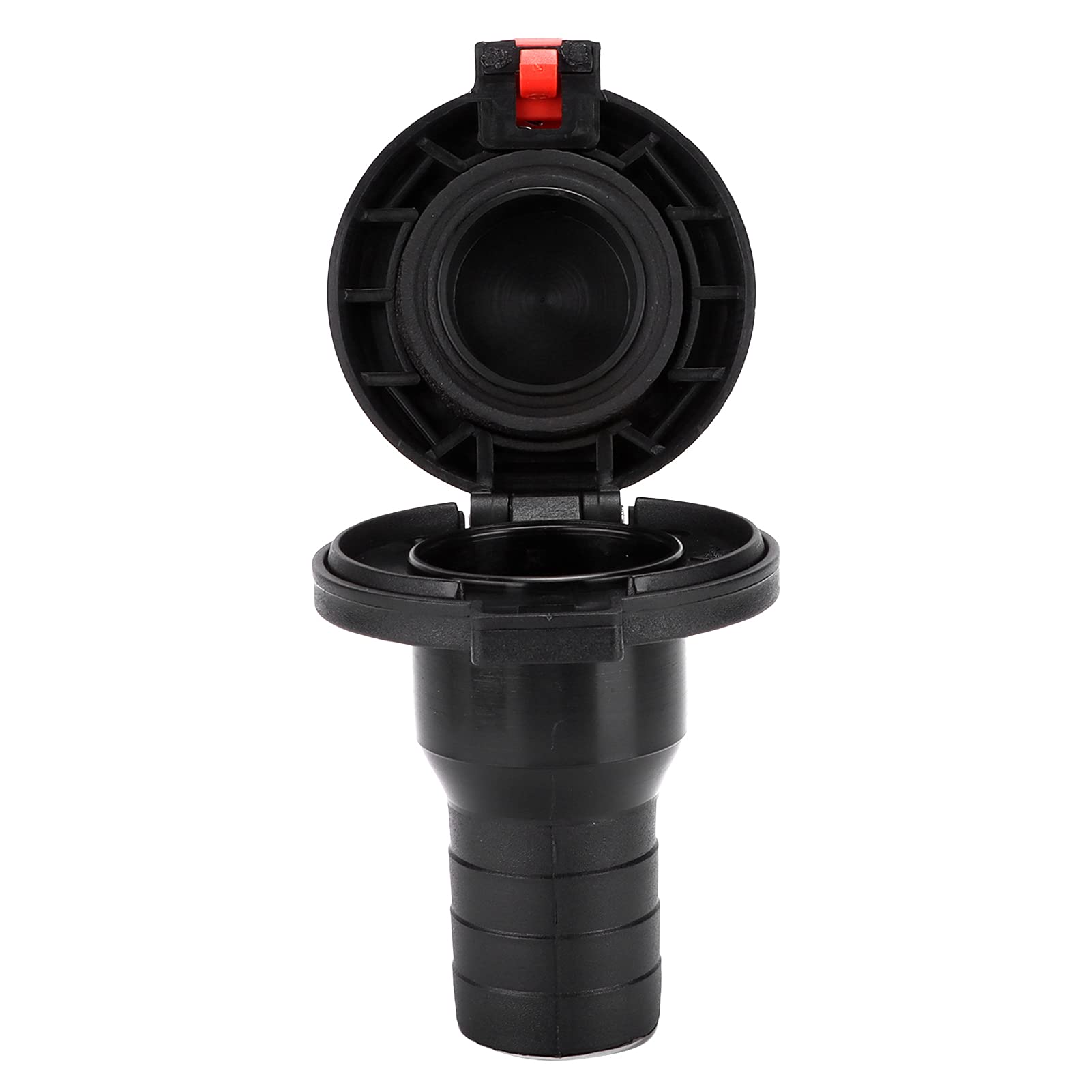 Boat Fuel Deck Fill With Keyless Cap - 1-1/2 Inch Mirror Polished Stainless Steel Angled Neck For Marine Use