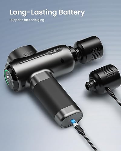 Miniatura 6 de RENPHO Pistola de masaje con calor y frío, HSA elegible por la FSA, regalos de cumpleaños de Navidad para mujeres y hombres, masajeador portátil de