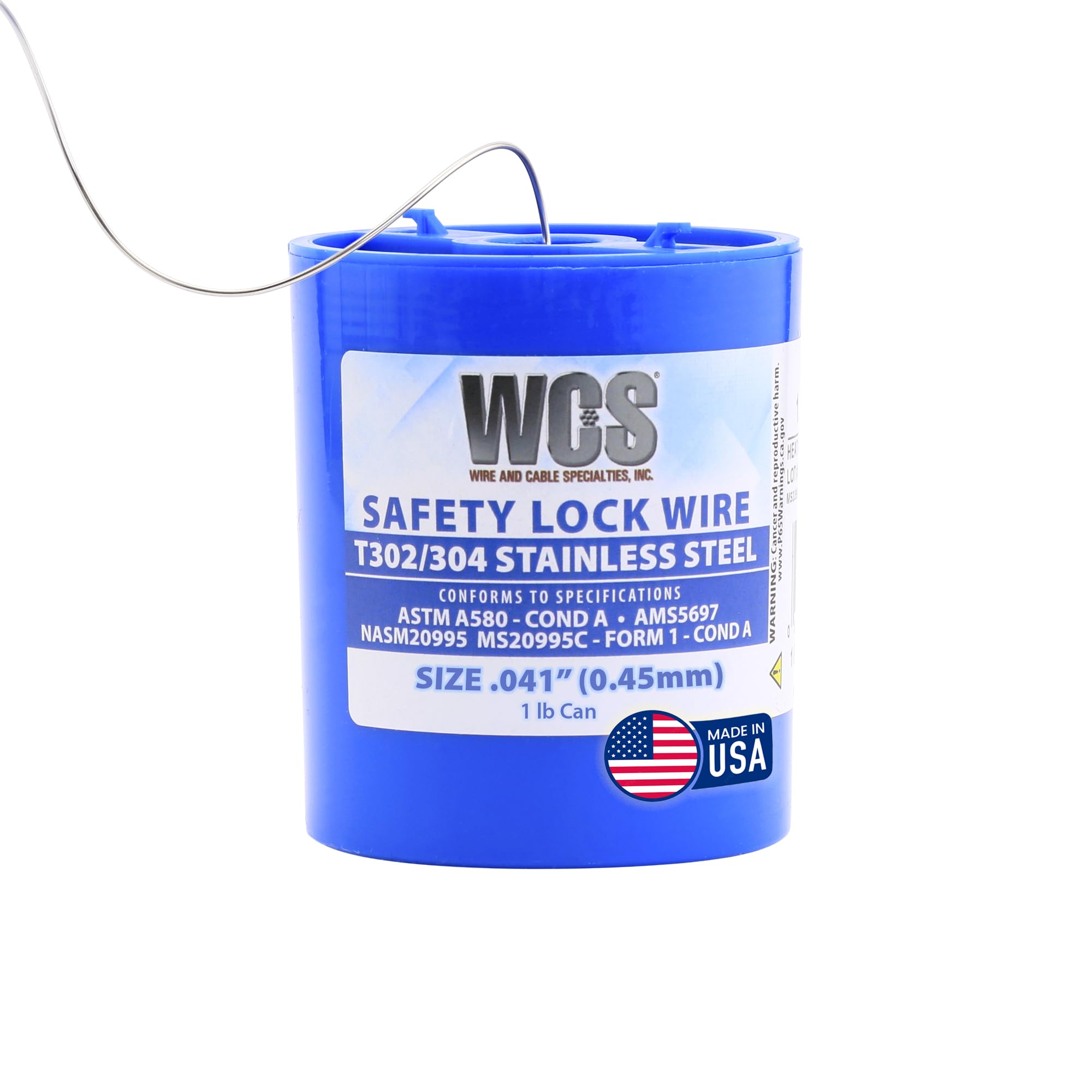 Amazon.com: WCS .041 Stainless Steel Safety Lock Wire, T302/304