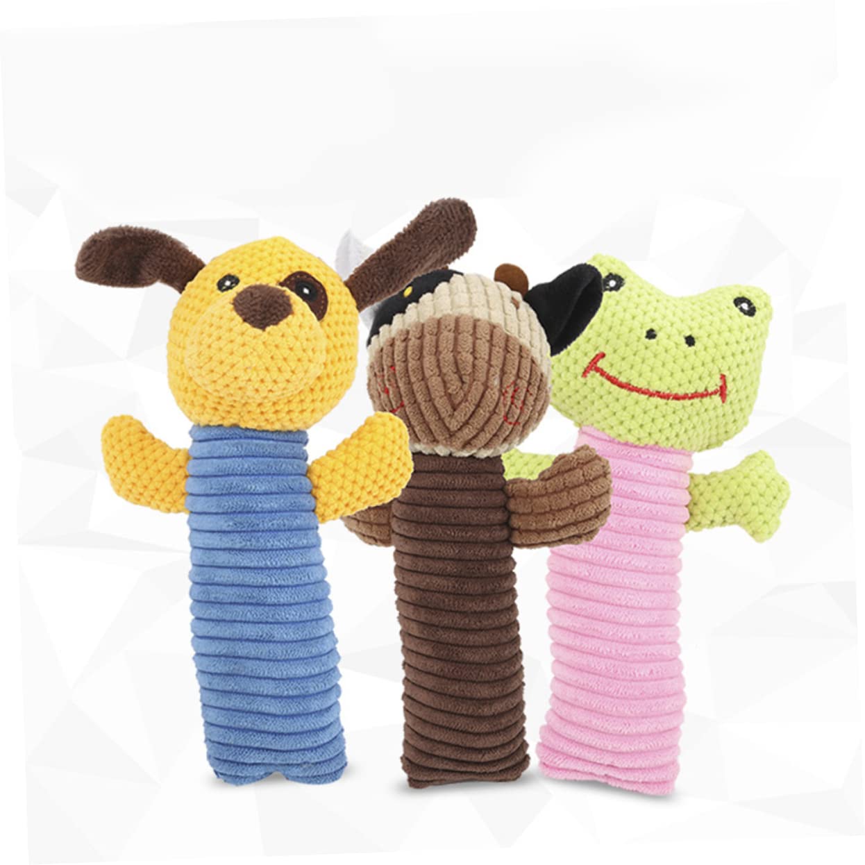 Angoily 9stücke Teiliges Quietschspielzeug Für Kleine Hunde Kauspielzeug Aus Plüsch Mit Bunten Tieren Hund Kalb Frosch Für Welpen Und Kleine Rassen Fördert Spiel Und Zahngesundheit