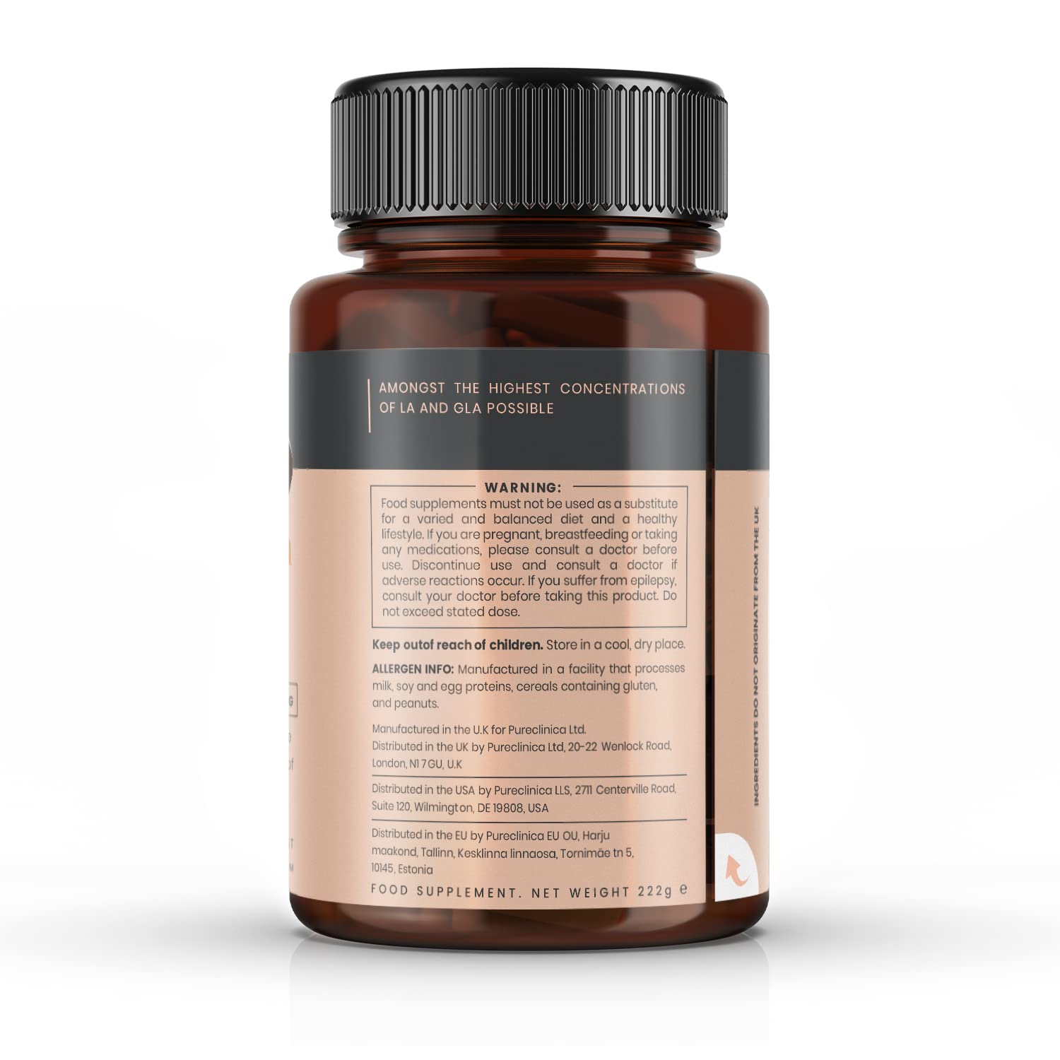 Hochwertiges Nachtkerzenöl (18 Monate Vorrat – 540 Kapseln) – 1000 mg 80% Linolsäure.