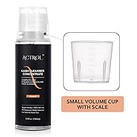 Vista 3 de Limpiador de pestañas concentrado de 3.4 fl oz, champú profesional de pestañas de almendra, limpiador de pestañas concentrado para extensiones