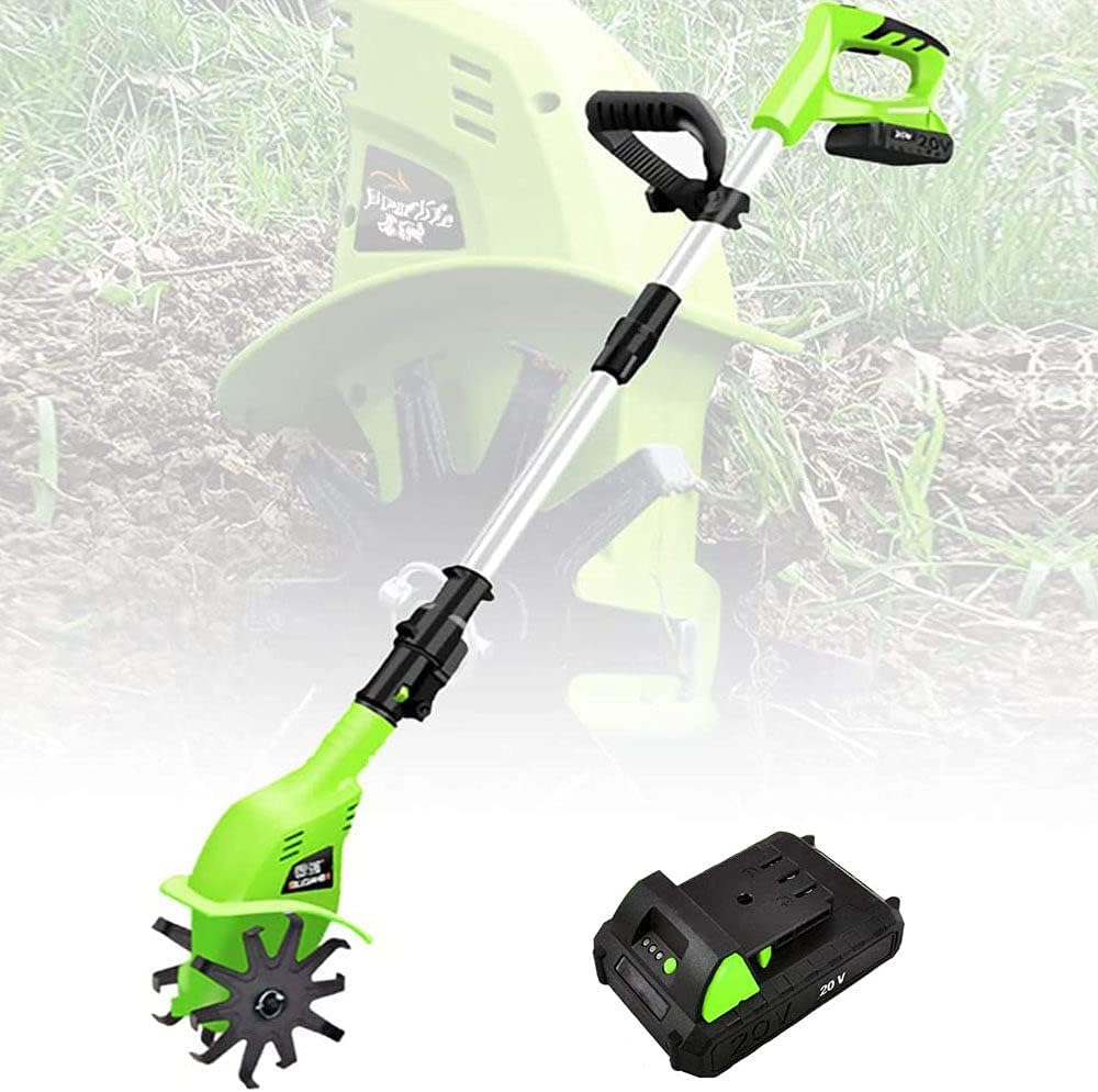 Mini Motobineuse Sans Fil 235 Tr/min – Motoculteur Électrique Léger Avec Batterie Rechargeable Pour Jardin & Potager