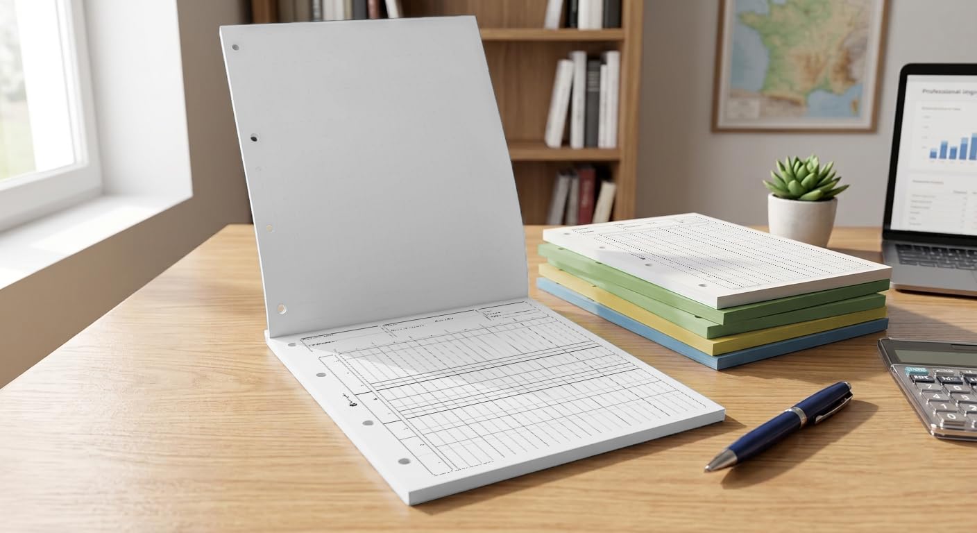 Bloc comptable Contrôle Interne - lot de 10 - blanc - 80 pages
