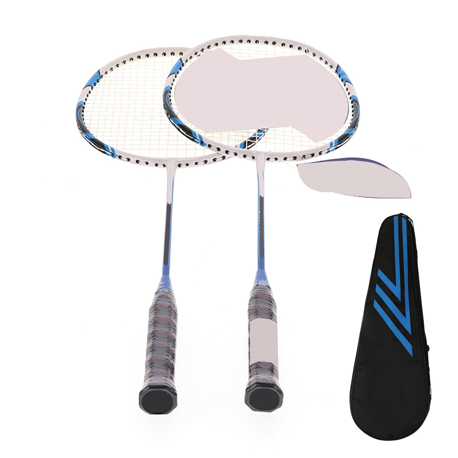 Set di Racchette da Badminton per Adulti e Adolescenti con Racchette Leggere in Fibra di Carbonio per il Gioco Ricreativo