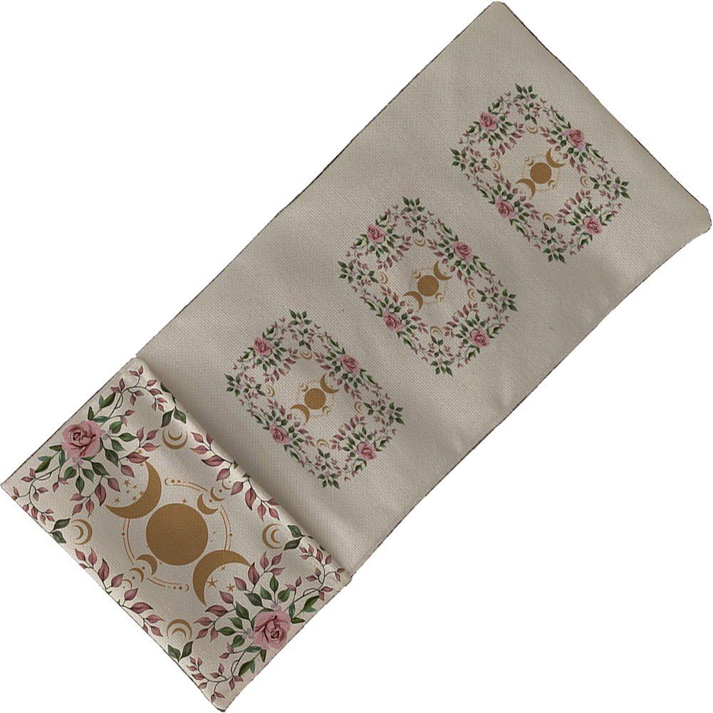 Sslvya Linen Tarot Card Holder Bag Game Card Storage Pouch for Deck Tarot Accessories Organizer