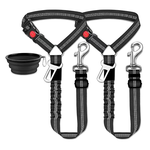 Car Harness for Dogs Safety seat Belt Polyester Towing Rope
