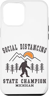 iPhone 12 Pro Max Bigfoot Social Distancing State Champion - Michigan Case