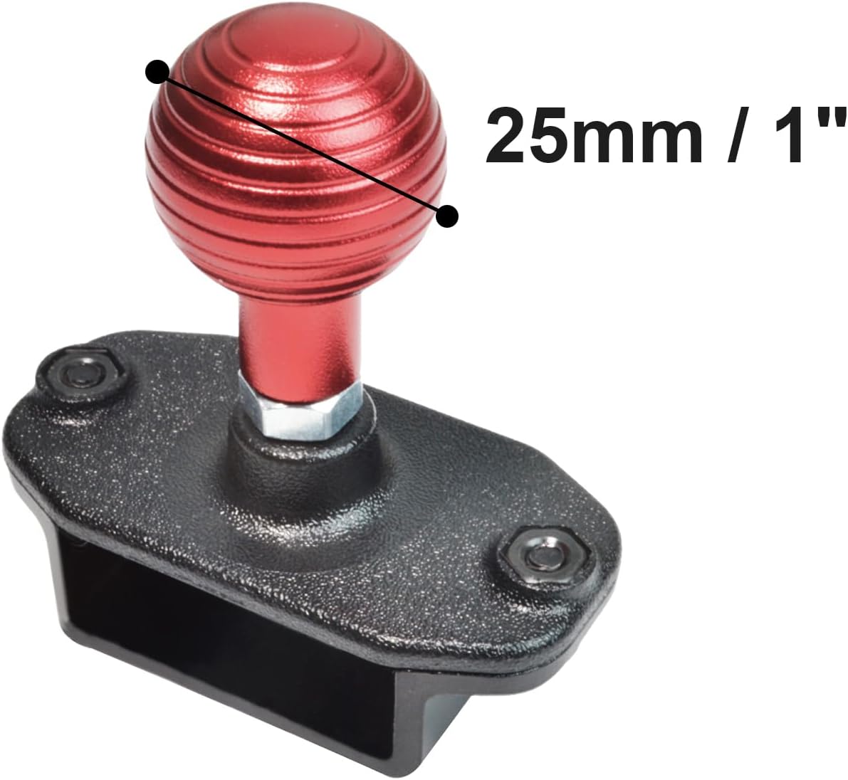 Universal Radio/CB Microphone Bracket, Aluminum 25mm 1" Ball Adapter Compatible with RAM Mounts B Size Double Socket Arm (Black) image 3