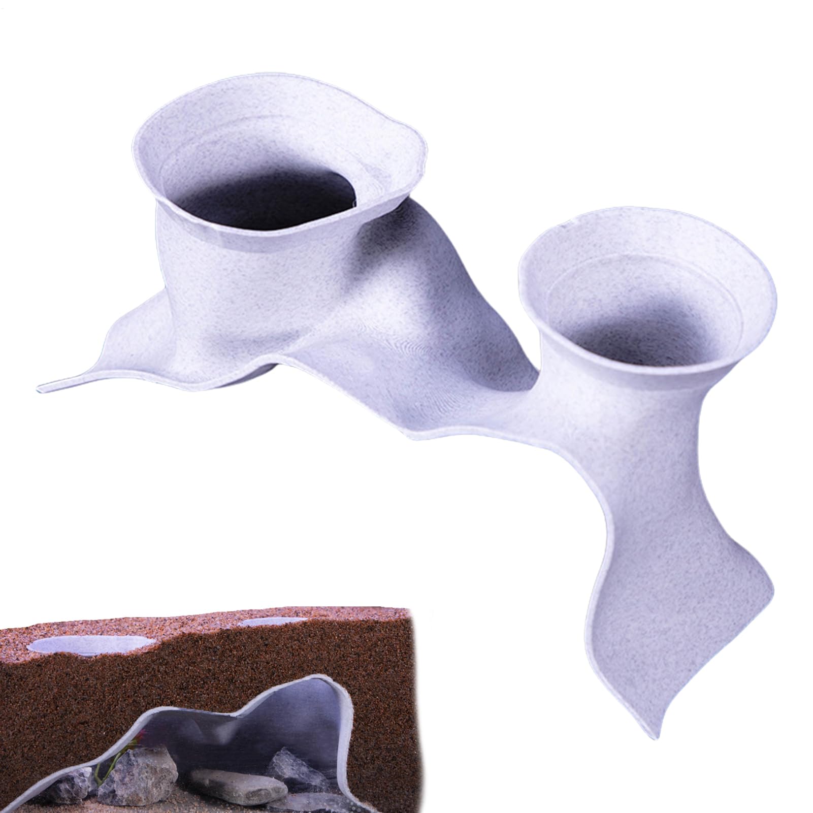Fish Tunnel for Aquarium - Underground Tunnel,Curved Betta Cave Underwater Tank Decorative Accessories for Fish Environment Shrimp Habitat