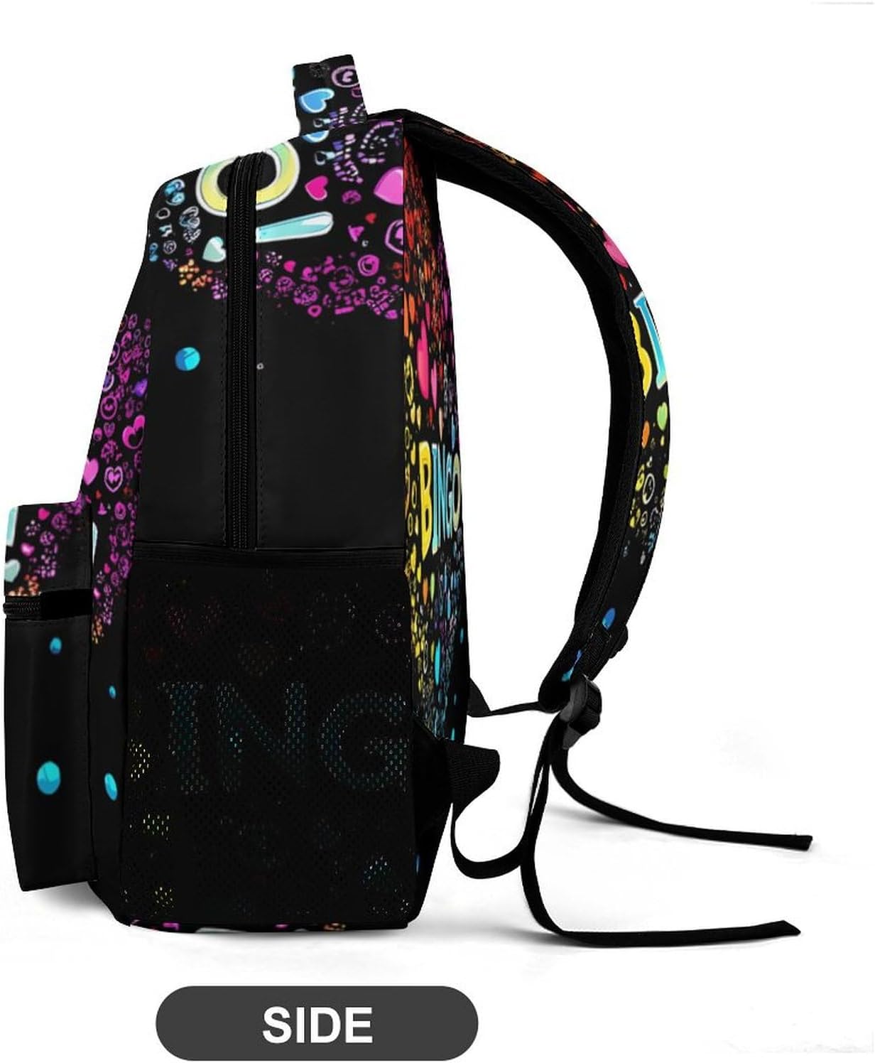 I Love Bingo Cute Backpack Shoulders Bag Casual Daypacks Travel Back Pack for Camping Hiking