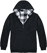 Victory Outfitters Men's Reversible Hooded Buffalo Plaid Fleece Jacket