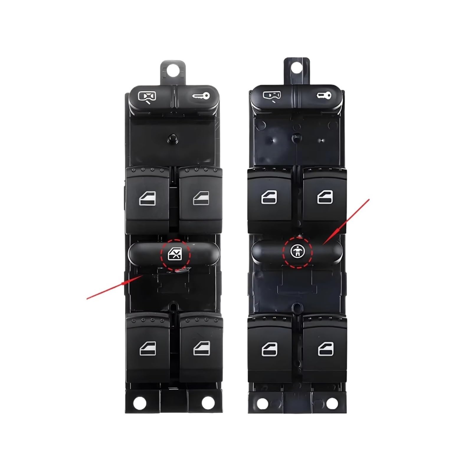 Elektrische Fenster Tasten Kompatibel Mit Skoda Für Fabia Für Octavia Für Superb 1996–2010 Auto-Fensterschalter, Elektrische 12-V-Steuerung, Heber-Taste, Zubehör