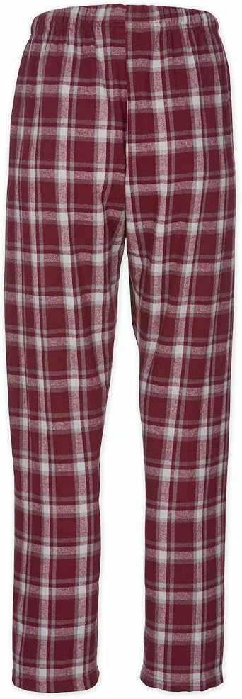 boxercraft Haley Womens Flannel Pajama Pants 100% Cotton Plaid Lounge Sleep Pants with Pockets, Adjustable Drawstring Waist, Soft Cozy Relaxed Fit PJ Bottoms for Women, Heritage Maroon XXS