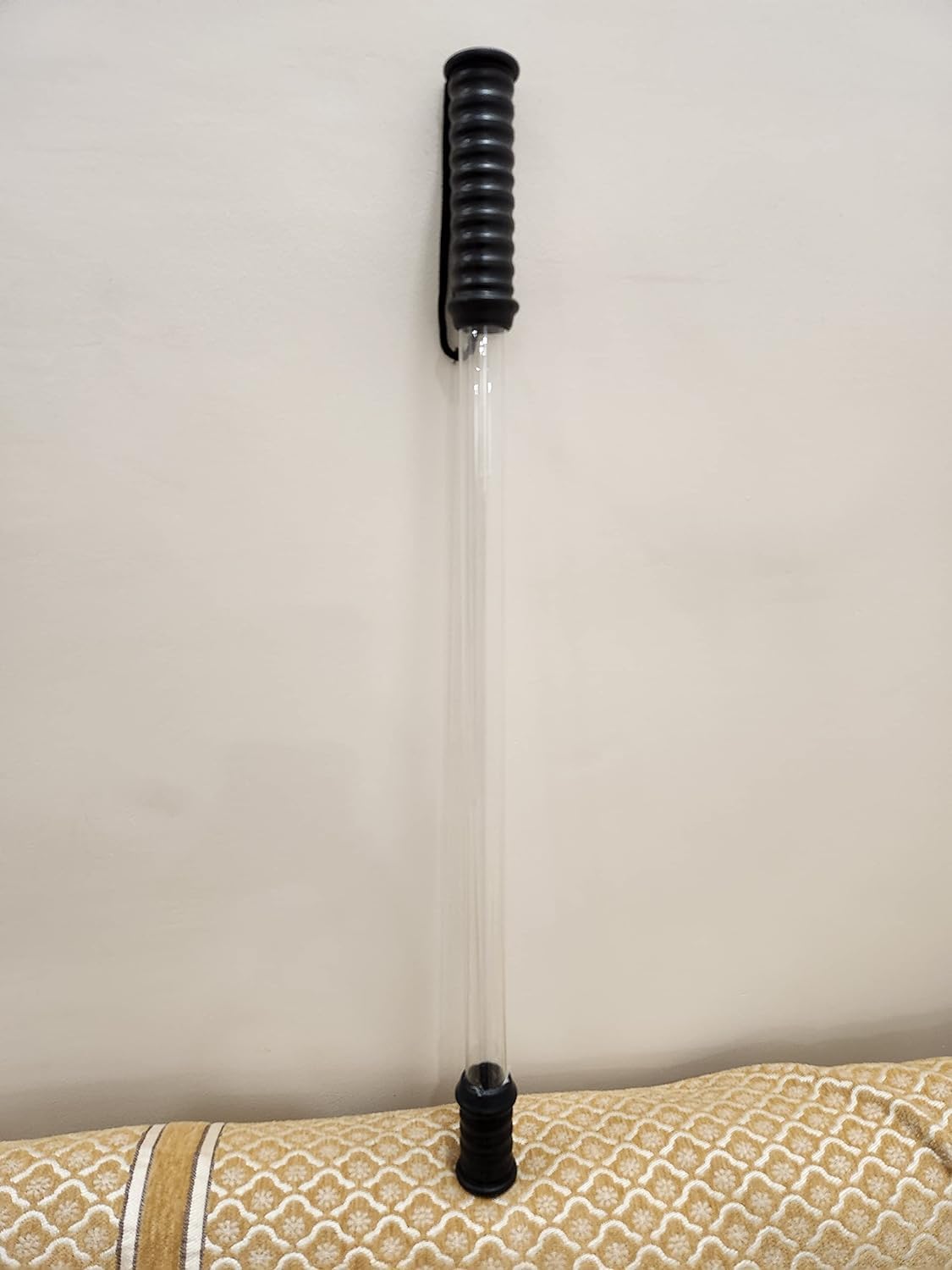 Polycarbonate Safety Stick (Pack of 1) High Impact Resistance,Light Weight, Scratch Proof, Anti Slip Bottom/Fiber Rule/Police Fiber Stick/Walking Cane/Walking Rule