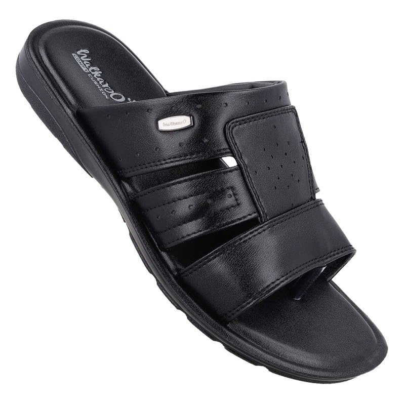 WALKAROO PLUS Soft Cushion Sandal For Men|Lightweight and Comfortable|WE1350 - Black (B0DCGGG3WK) Amazon Price History, Amazon Price Tracker