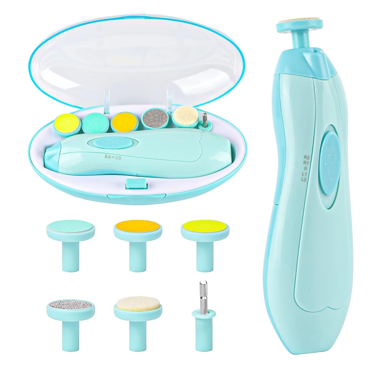 VENTWILLA Baby Nail Clippers – Electric USB‑Rechargeable Infant & Toddler Nail Trimmer, LED Light, 2‑Speed Quiet Motor, Safety Guard for Newborns to Kids.(MULTI-COLOR)-image-49