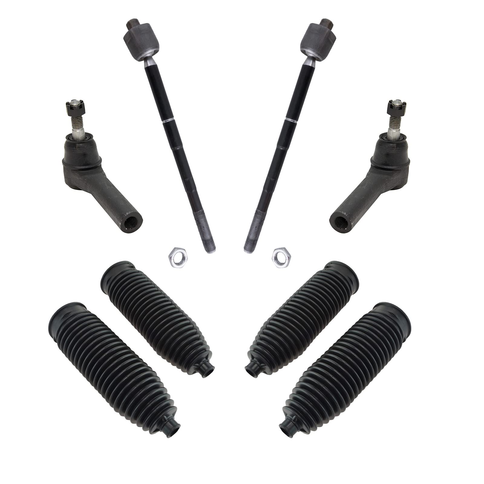 Photo 1 of TRQ Front Steering Inner Outer Tie Rod End Boot Bellow Kit 6pc for Silverado Tahoe Yukon