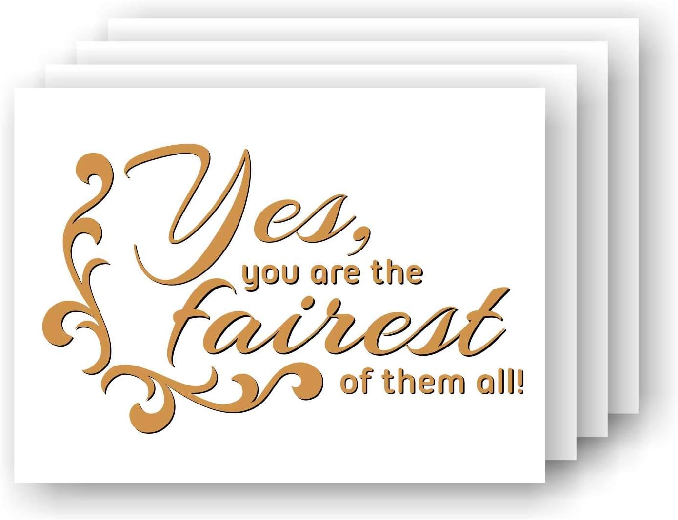Yes, You are the Fairest of Them All Vinyl Mirror Motivator Decal
