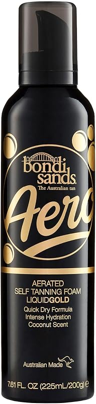 Bondi Sands Aero Self Tanning Foam, 7.61 Fl Oz | Lightweight + Fast-Drying Aerosol Formula Gives Skin a Hydrated, Long-Lasting Bronzed Glow, Vegan, Cruelty-Free