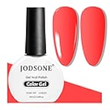JODSONE Coral Pink Gel Nail Polish 10ml coral gel nail polish Color Long-Lasting Chip-Resistant Professional Finish Easy to Apply Low Odor Need U V Lamp Curing