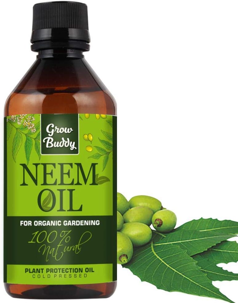 Cold Pressed Pure Neem Oil (200ml) - Water Soluble Oil for Spray on Plants, Organic Farming and Gardening