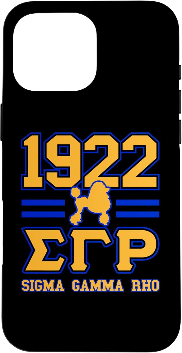 Sigma Gamma Rho Paraphernalia, Sigma Pretty Poodles Sorority Case for iPhone 16 Pro Max