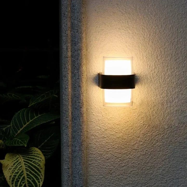Image of blissbells Modern 10W LED Wall Light | Black Cylindrical Wall Lamp with Warm White Glow for Living Room, Bedroom & Home Decor