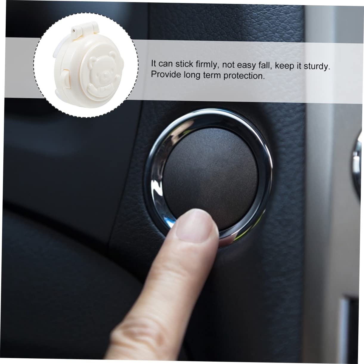BESPORTBLE Child Proof Safety Locks for Doors Button Covers Cartoon Design Easy Install for Baby Protection